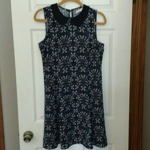 LC Lauren Conrad black printed dress